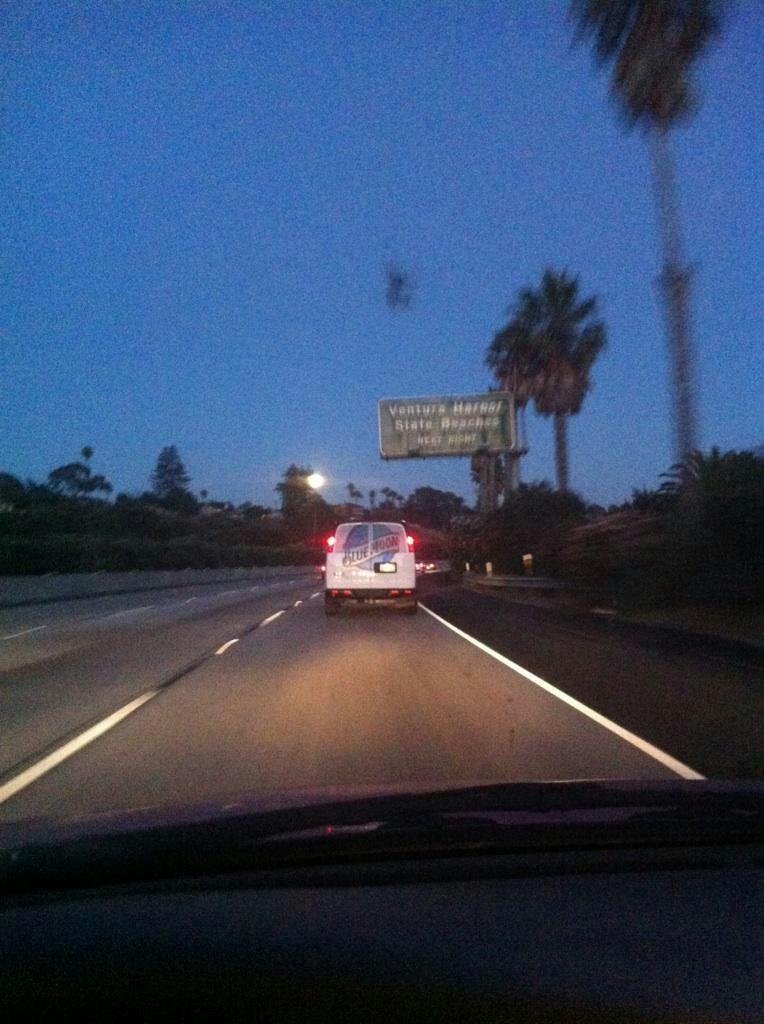My son's girlfriend took this picture last night in Ventura.