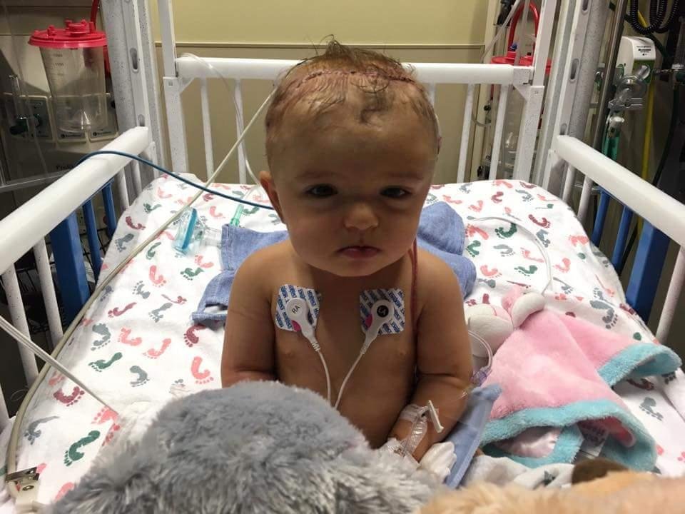 UPDATE on our granddaughter's surgery from Mike and Brooke.
Thank you everyone for your prayers for Anika! She truly is our miracle baby! This surgery has been another amazing testament to the power of prayer! 3 hours afte