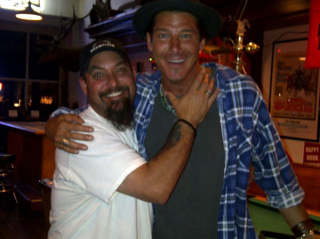 check out who's been frequenting the bar where my brother Joe bartends.....
