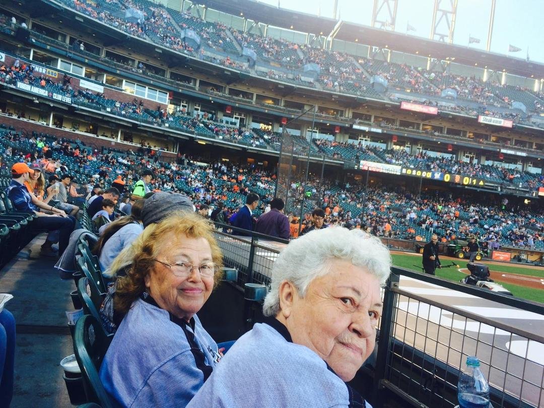 With my three favorite women at the ball game