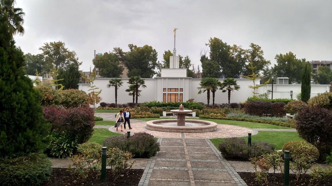 Santiago Temple from the Hospidaje. It began to rain as we left, a fitting climate for the emotions we were feeling.
