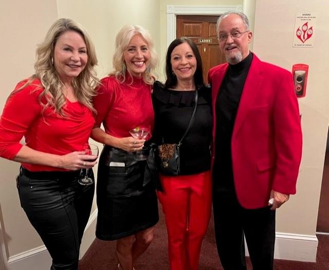 Got the memo for dress theme for the resumed "Davis-Upton" Annual Christmas Gala - -   great time!  With top RE Agents Pattie Steuckler and Lisa Colmus and my lovely wife, Annie!