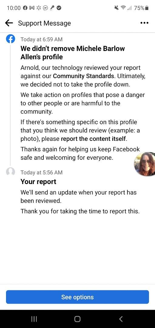 So I reported a spam user on Facebook and this is what I got told by Facebook