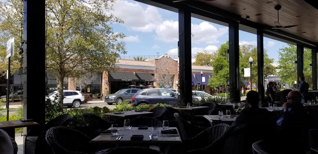 Street view along with outside seating
