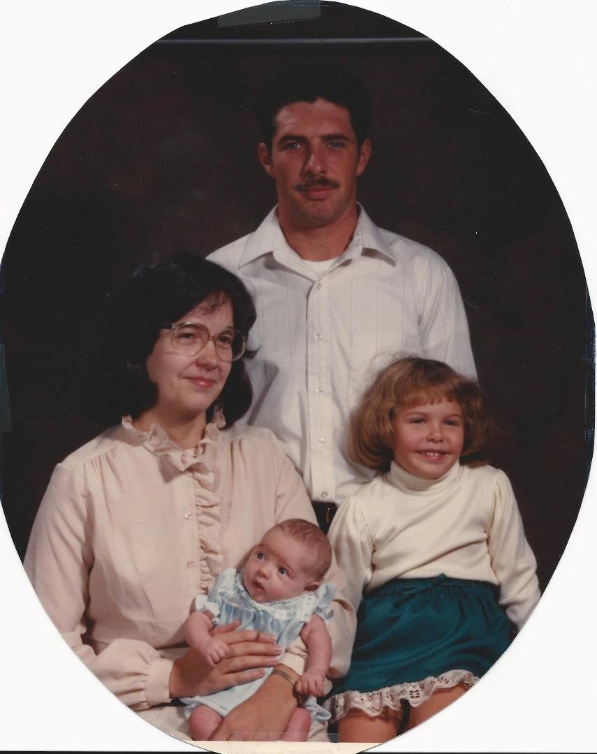 TBT. This is David Rancourt, me, Sharal Rancourt Payero, and Anna Mackie in 1982.