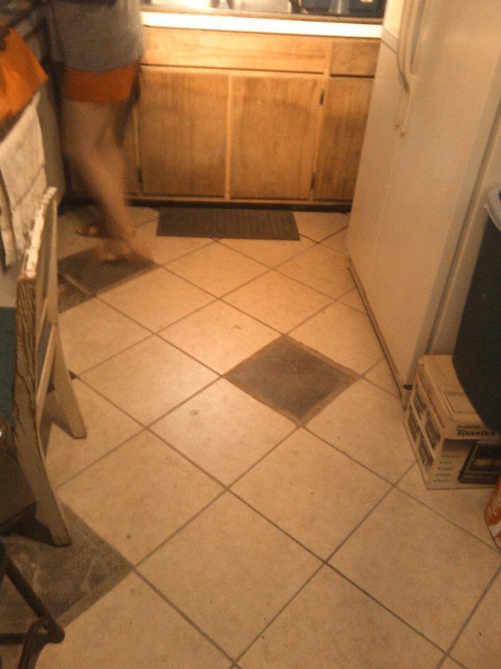 New kitchen floor.