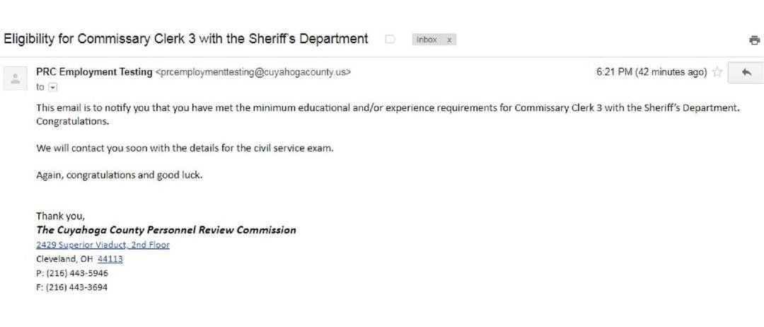 next step civil service exam!! things starting to look up more and more everyday