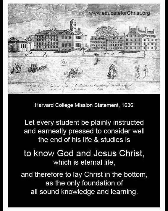 I thought this is interesting, I have not fact checked but I have always believed that most colleges were started to train their students for ministry.