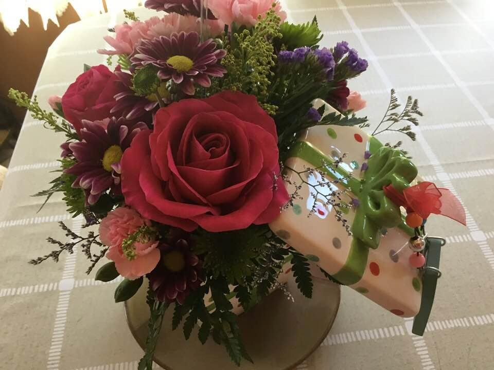 I received these beautiful flowers yesterday with out a note saying who they were from. Can anyone solve this mystery for me.