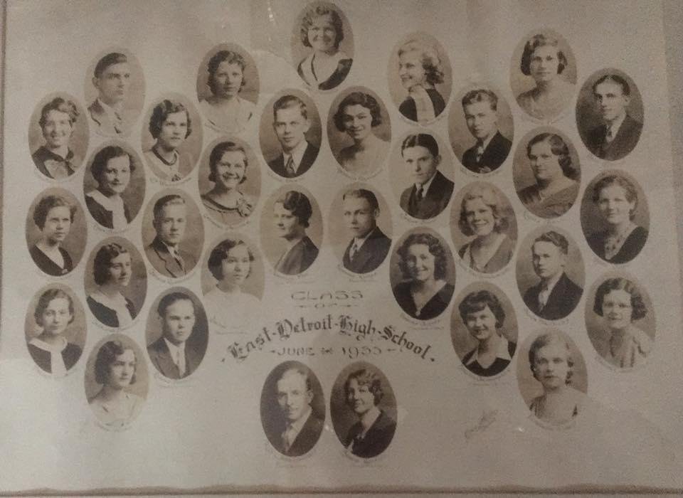 My mother, M Jeanette May Schemm, was on the 1933 East Detroit graduating class