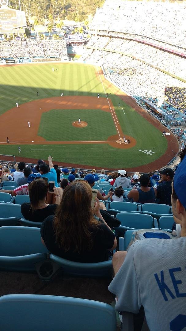Watching the Padres take on the Dodgers.