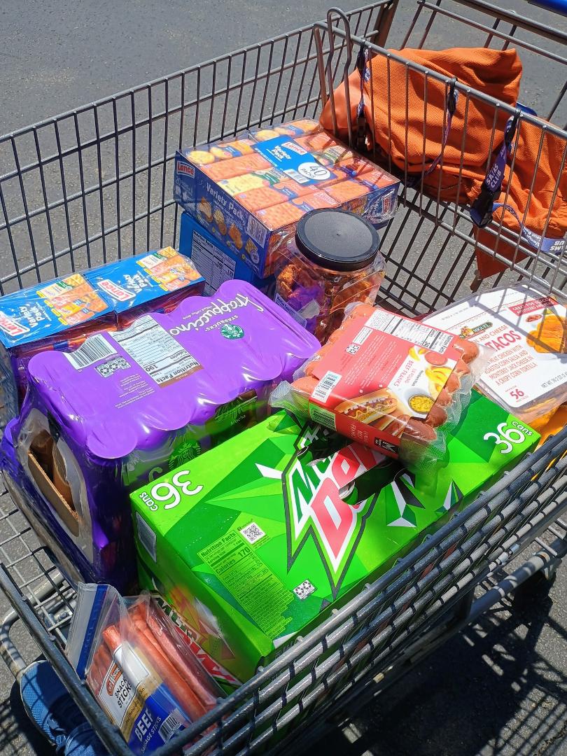 We just made a mistake, going to Sam's while hungry....with Janet Lyle