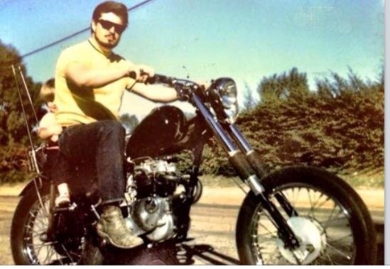 That's my son Dennis peeking out from behind me. 1970