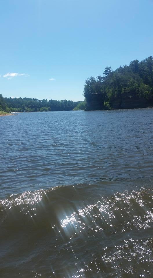 On the Wisconsin River.