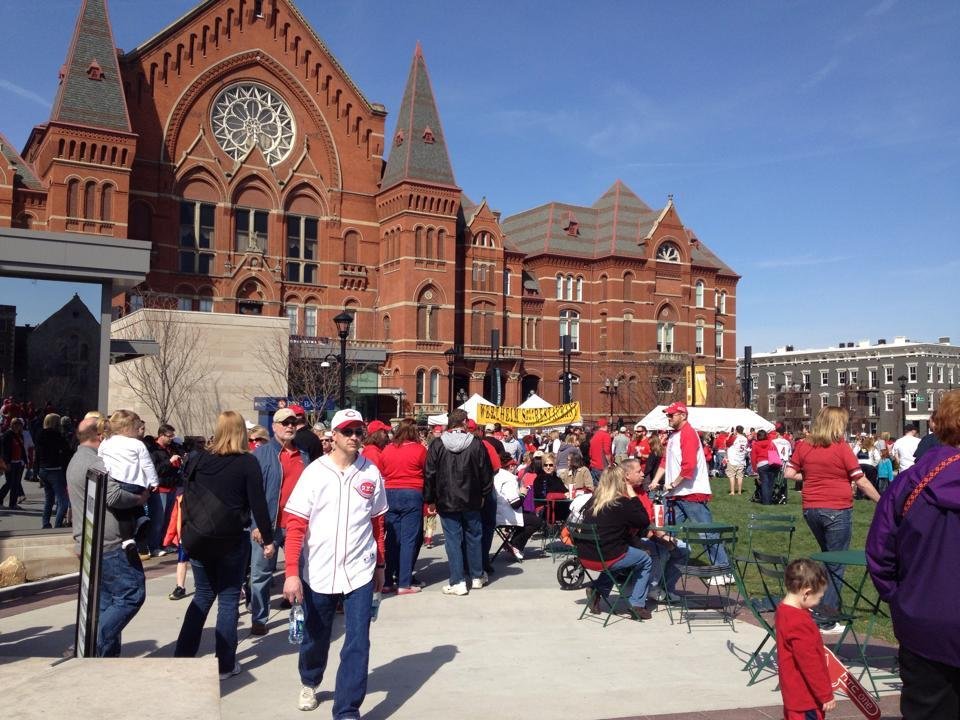 A sea of red!