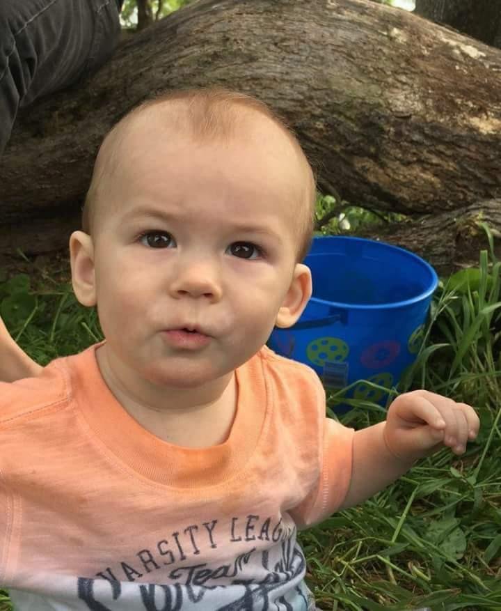 Happy Birthday to my great-grandson Camden! One year old today!