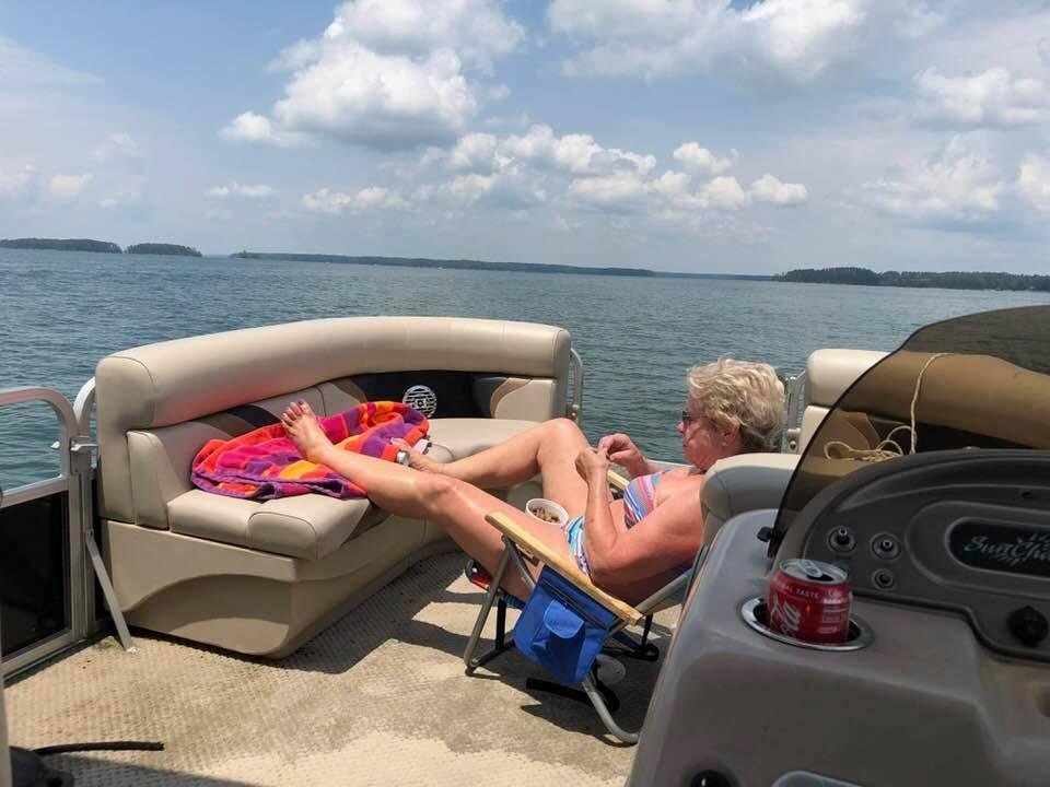 Boiled peanuts beer and lake time. Awesome.