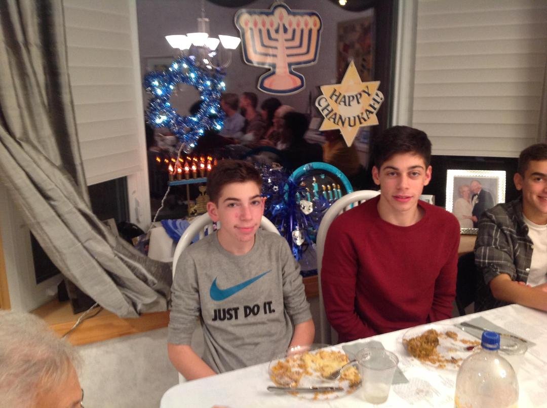 Chanukah at the Binders. :)