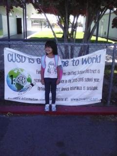 Bailey finally got To school on Friday the12