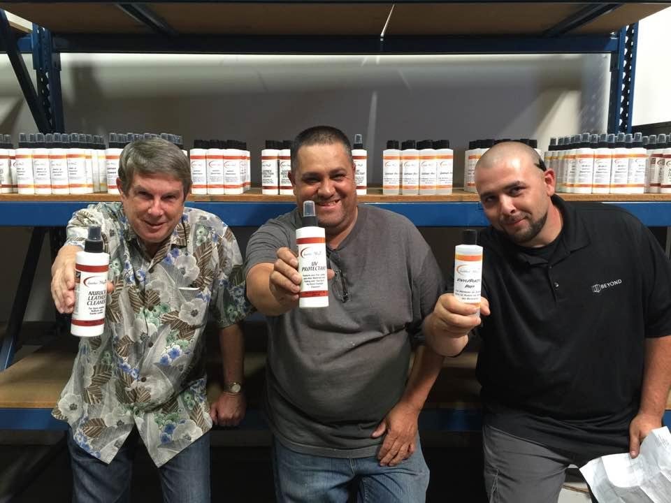 We now have Leather Magic Products in stock in Stockton! Call us for details.
