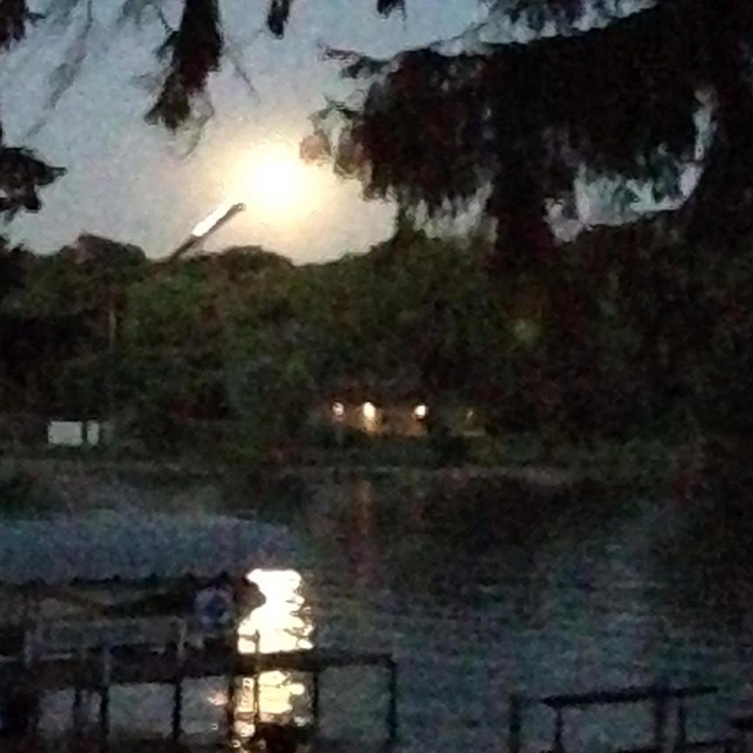 Full moon coming up over my front porch. Rising over the Norge ski slide.