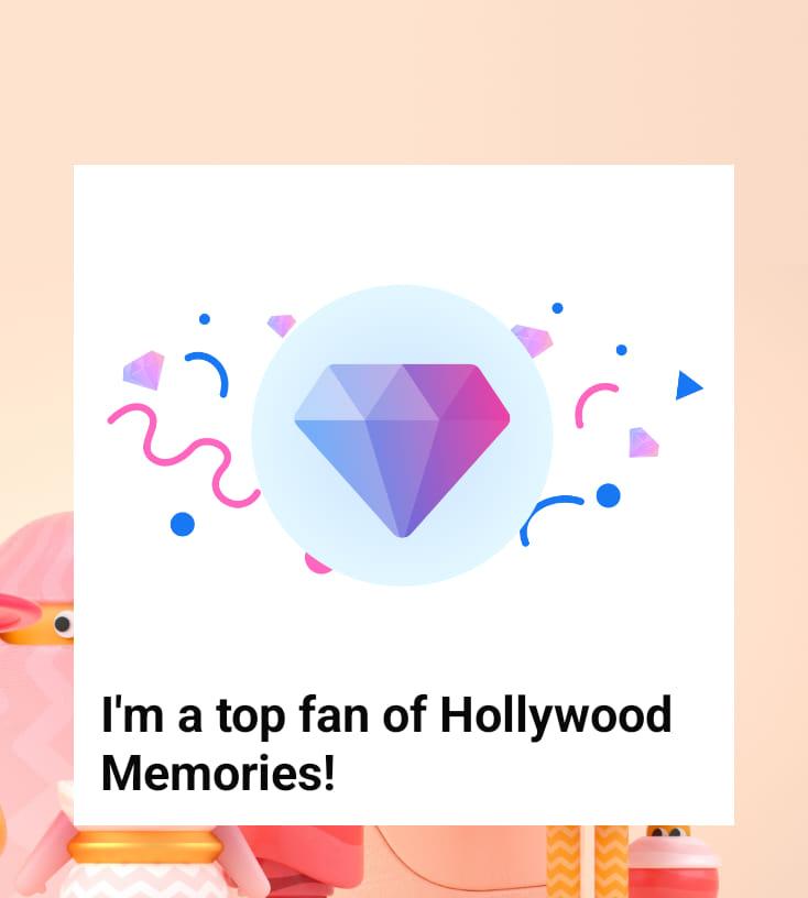 With Hollywood Memories – I just got recognized as one of their top fans! 🎉