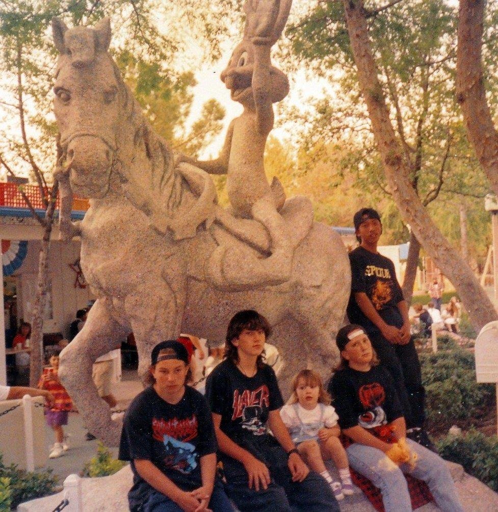 A visit to Six Flags Magic Mountain, with Alex and Sarah, Eddie, Chris and Ninh. #tbt
