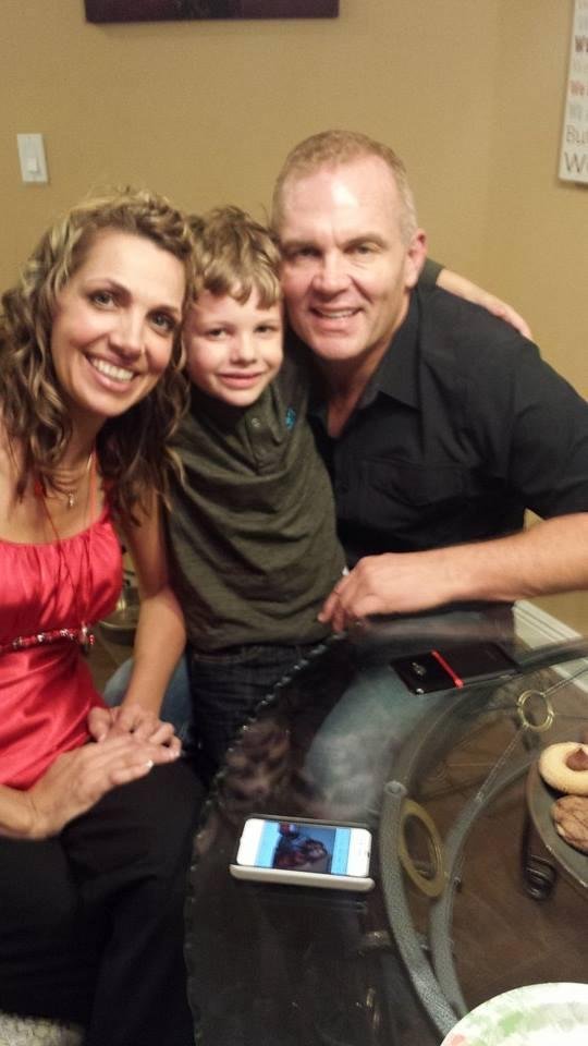 Christ with my son and family