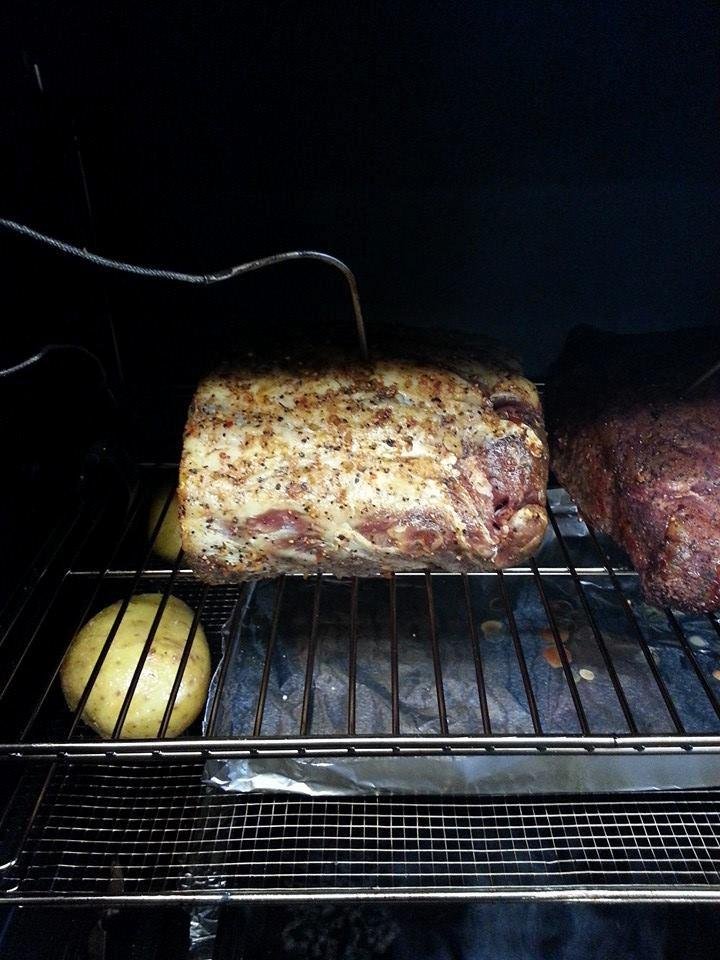 Got the families prime in the cooker potatoes in my part is done