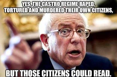 He had to stretch a bit to make the executions a positive thing.