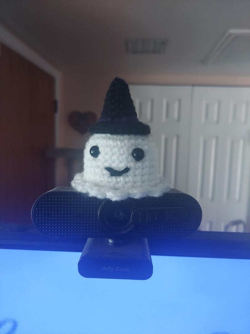 Baby ghost with witch's hat