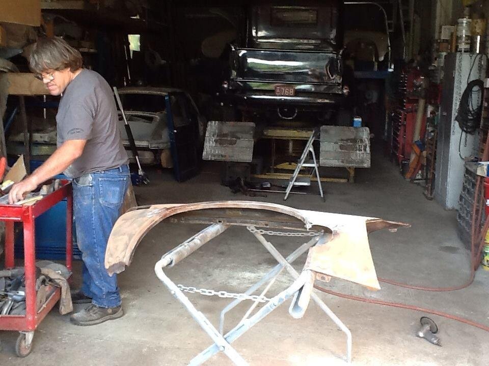 Chris hard at work