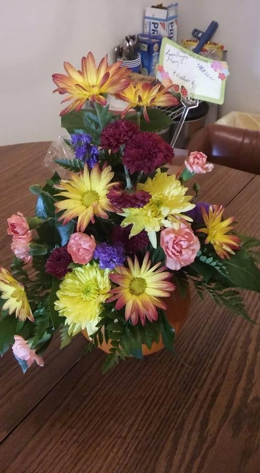 Thank you to Marie Michelon-Haas, Mary Streeter, and Kristine Wilkinson Barrett Mueller for the beautiful flowers.