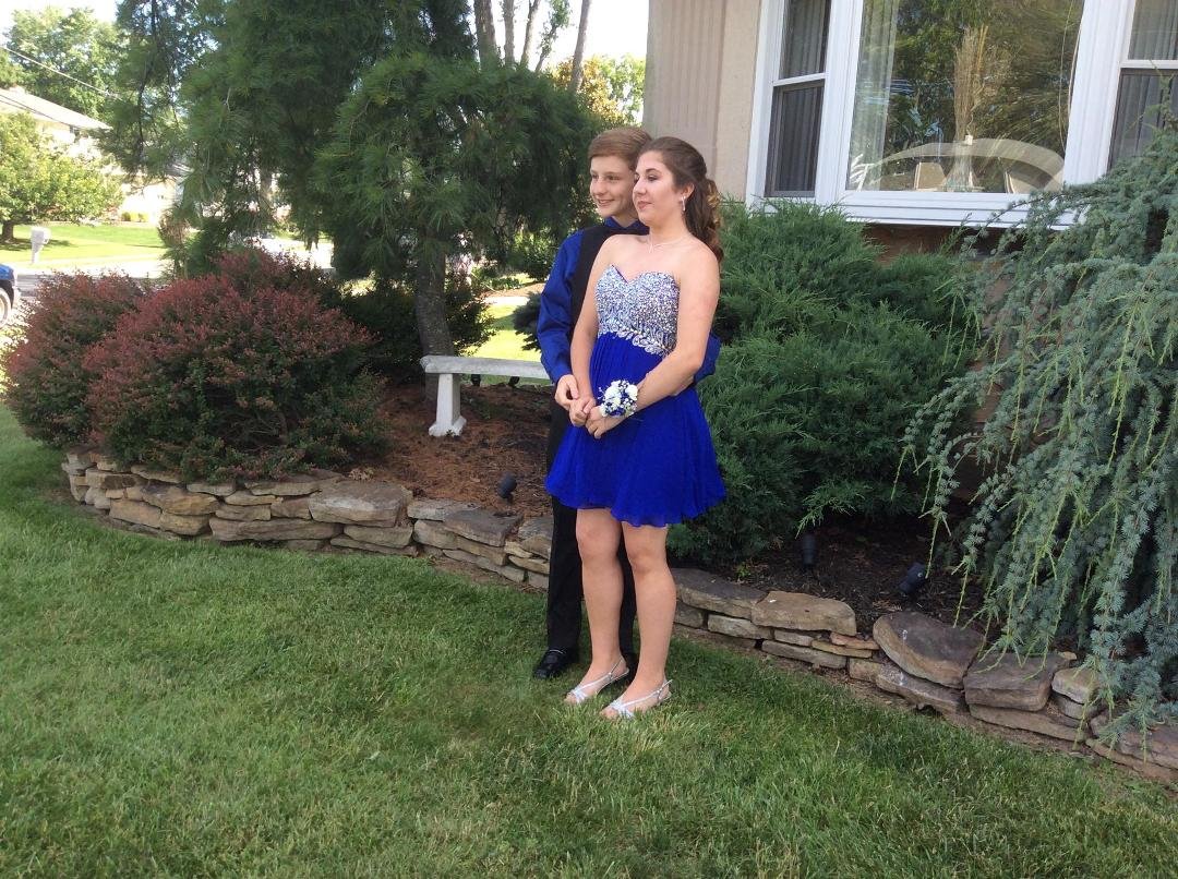 My grandson Kyle and Angelina for Crockett middle school social