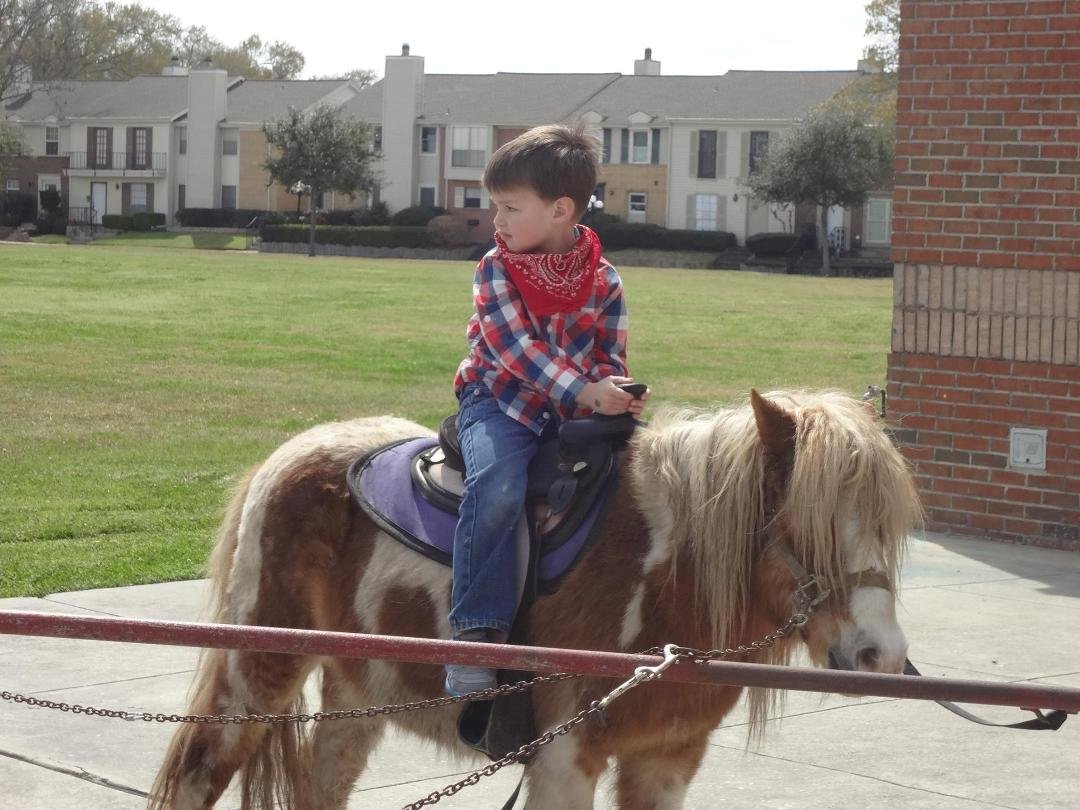 Praxedis at his preschool's rodeo days