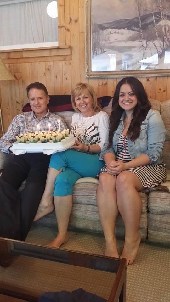 Thanks for a lovely birthday and for the cupcakes!