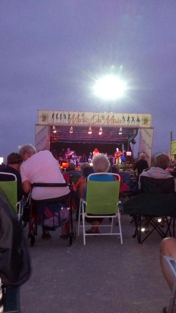 Music on the beach at od with Jim quick and coastline