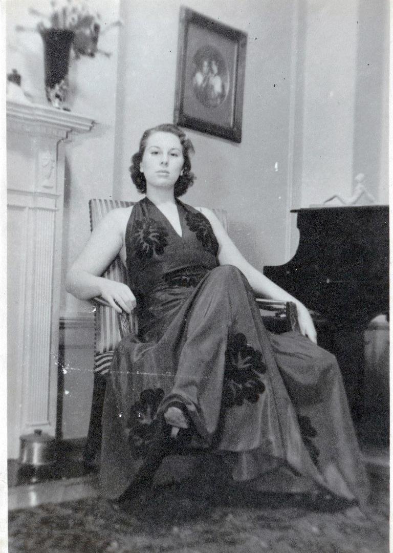 My Mother. I have the piano and the rug, but -alas-not her. She is missed.