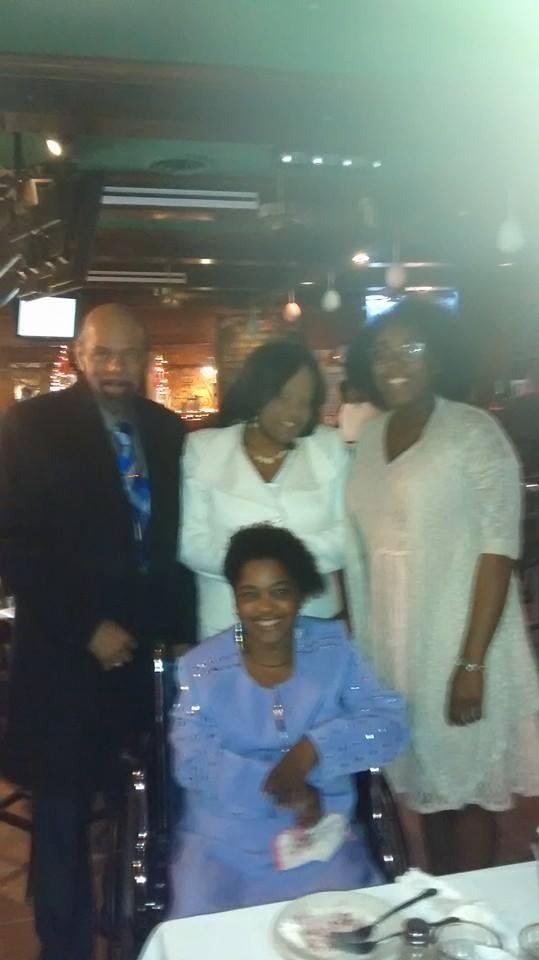 The crew that celebrated with me: Edith, Bruce, and Emanii!!