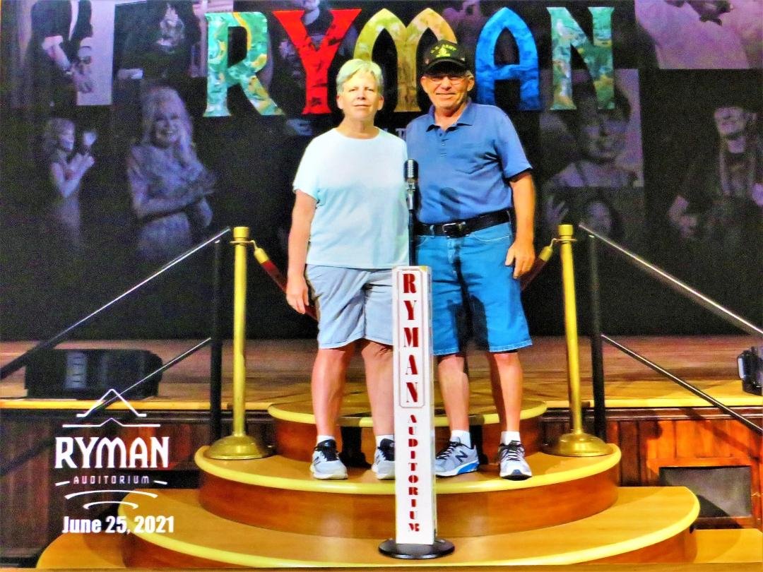 Where Country Music History began at the Ryman Auditorium!  Figured we'd enjoy the complete tour!