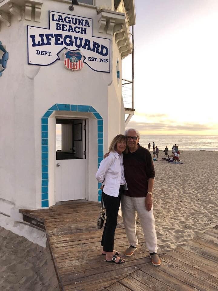 Rosemary and I on a little beach stroll following a great dinner at Dizz’s As Is!! Laguna Beach at it’s best!!