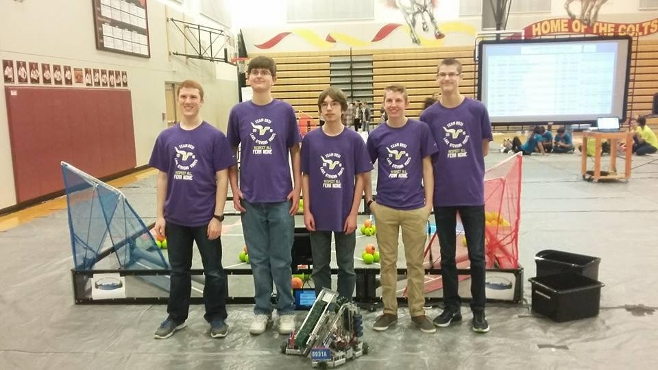 My nephew Jordan and his team mates for robotics match.
