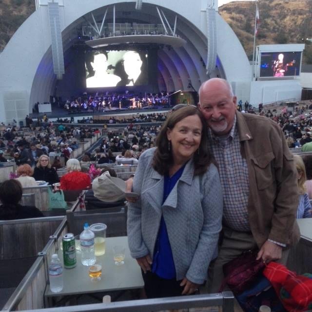 Loved celebrating 39 happy years with my hubby, Mac Nicol, at the Hollywood Bowl, watching "La La Land" with orchestral and vocal accompaniment. What a wonderful evening!