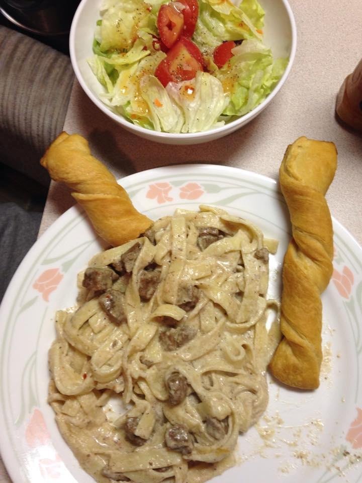 Camping at the beach and dinner made by Gary. What could be better?