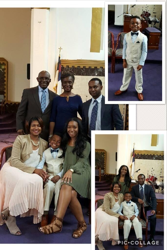 What a wonderful way to spend Resurrection Day than at church with family, especially Braylon!