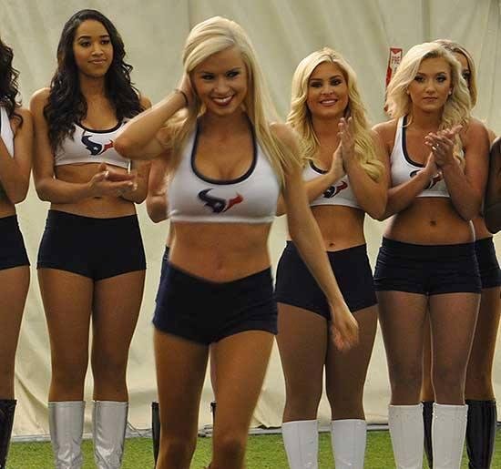 New offensive line for the Texans. Other team will at least give a double take before swarming the QB,