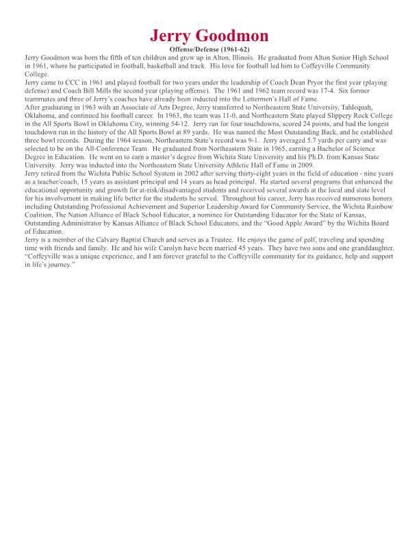 FB family information on your uncle Jerry Goodmon for review.