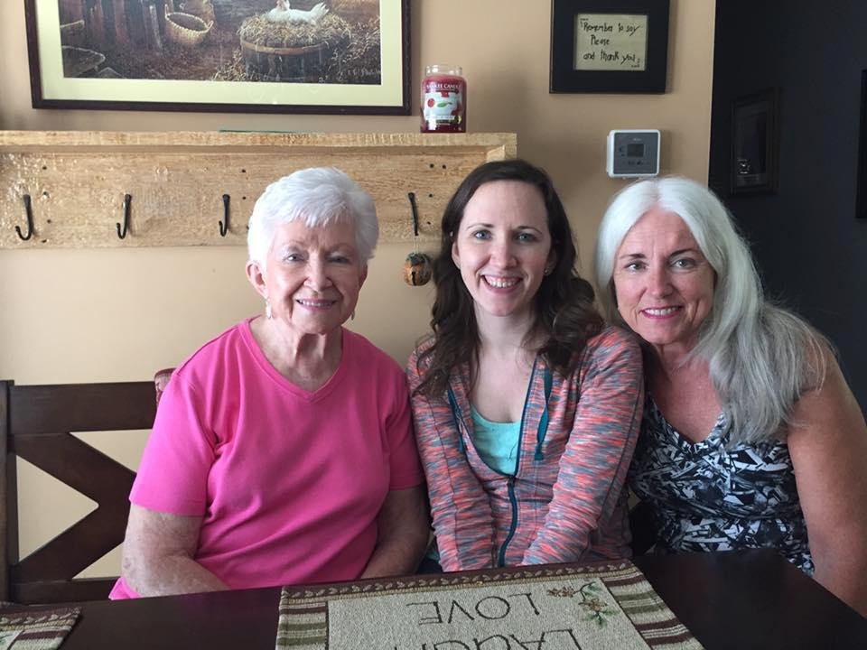Three generations Me, Mom and Patti Rausch Coleman
