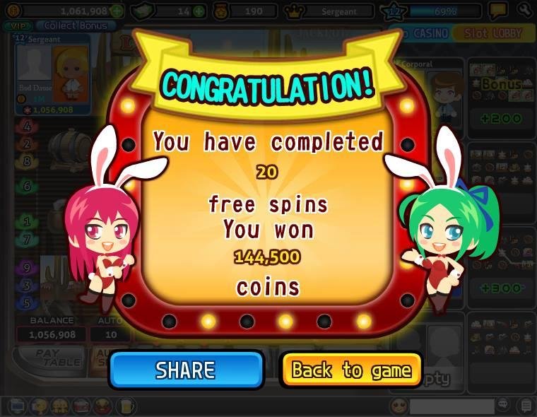Bud Dausener played the "Wild West" Free spin and won 144,500 coins in Let's Vegas! Come to join now!
