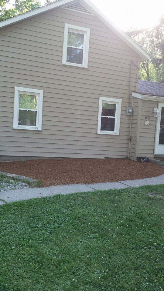 Help me everyone. I finally got my husband to mulch this. Now some ideas PLEASE.  Not sure what to do with it now.